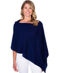 Alashan Cashmere Draped Dress Topper Color: Midnight at Petticoat Lane Greenwich, CT