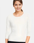 Only Hearts 3/4 Sleeve Crewneck Color: Creme Size: S at Petticoat Lane Greenwich, CT