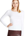 Only Hearts Long Sleeve Crewneck Color: White Size: S at Petticoat Lane Greenwich, CT
