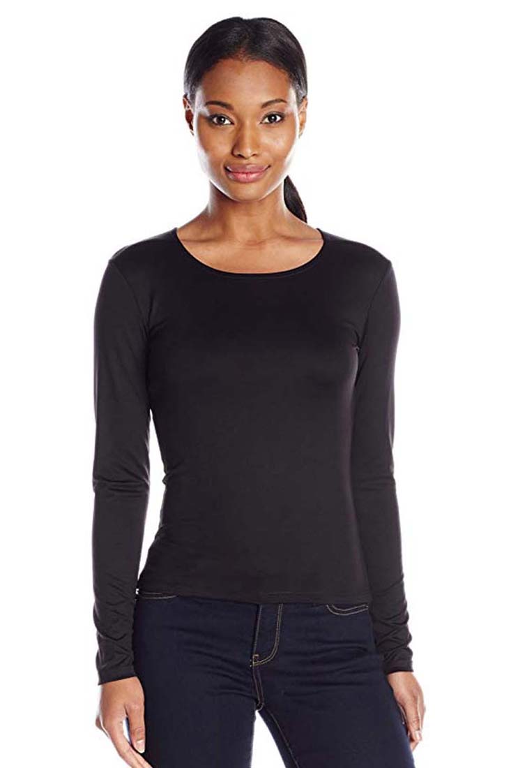 Only Hearts Long Sleeve Crewneck Color: Black Size: L at Petticoat Lane Greenwich, CT