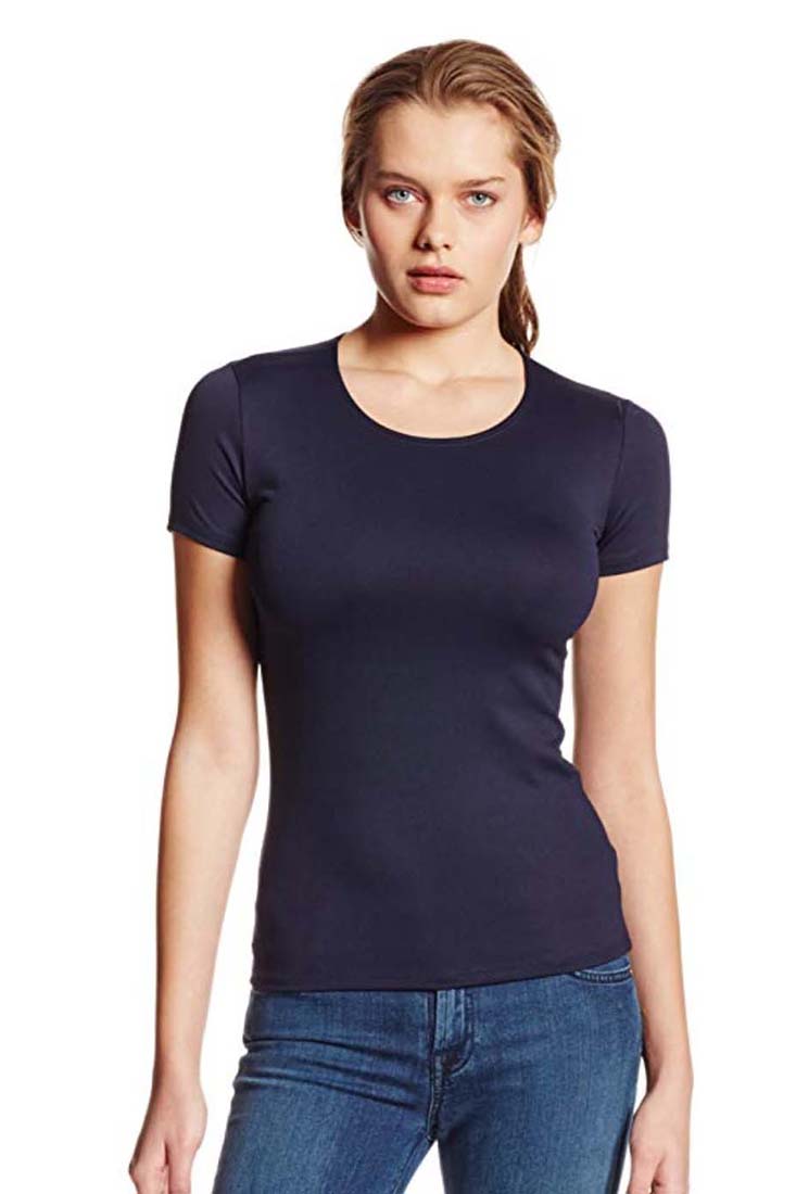 Only Hearts Short Sleeve Crewneck Color: Navy Size: S at Petticoat Lane Greenwich, CT