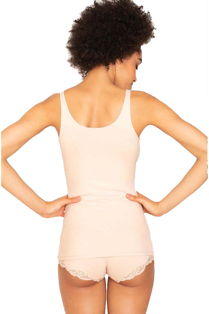 Only Hearts Skinny Neck Tank Color: White, Black, Creme, Barely Pink, Denim, Burnt Brown, Mint Green, Blue Mist Size: S, M, L at Petticoat Lane Greenwich, CT
