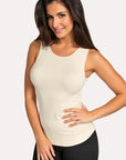 Only Hearts Cutaway Tank Color: Creme Size: S at Petticoat Lane Greenwich, CT