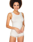 Only Hearts Cutaway Tank Color: White Size: S at Petticoat Lane Greenwich, CT