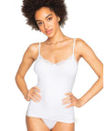 Only Hearts Lace V Cami Color: White Size: S at Petticoat Lane Greenwich, CT