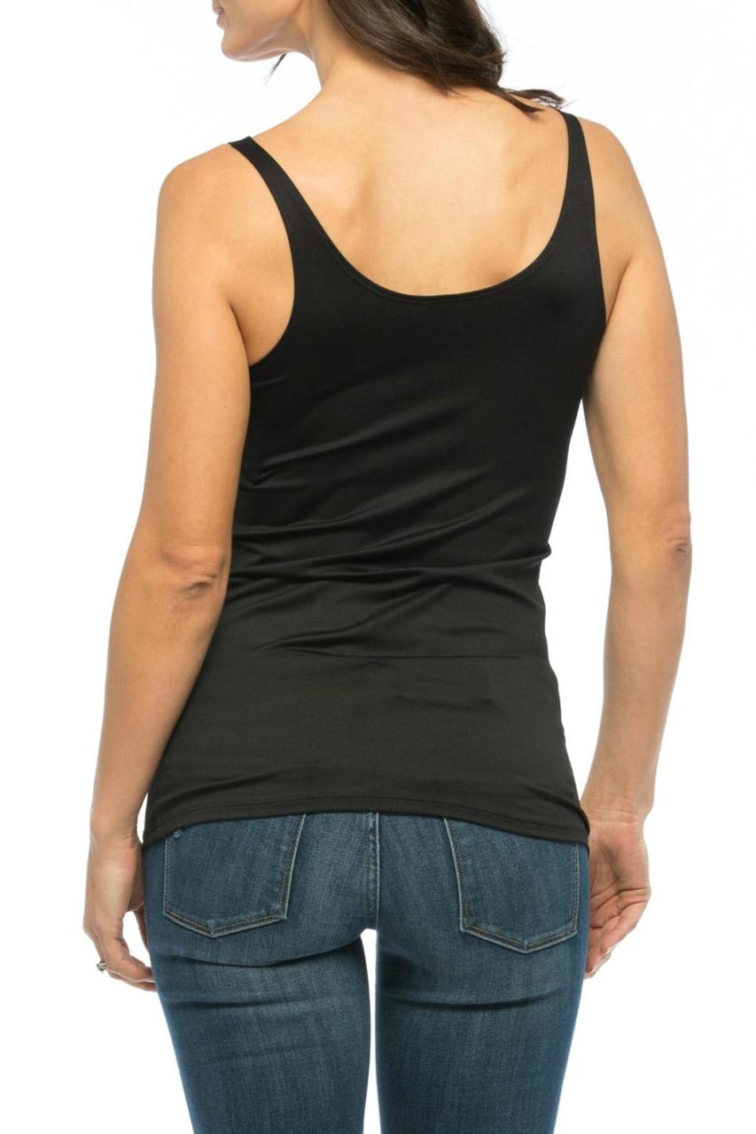 Only Hearts Skinny Neck Tank Color: White, Black, Creme, Barely Pink, Denim, Burnt Brown, Mint Green, Blue Mist Size: S, M, L at Petticoat Lane Greenwich, CT