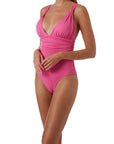 Melissa Odabash Panarea One Piece in Flamingo Size: S/42 at Petticoat Lane Greenwich, CT