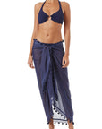 Melissa Odabash Pareo Color: Navy at Petticoat Lane Greenwich, CT