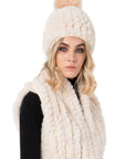 Pia Rossini Tazmin Beanie Color: Honey at Petticoat Lane Greenwich, CT