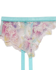Pixie Embroidery Garter in Fresh Mint