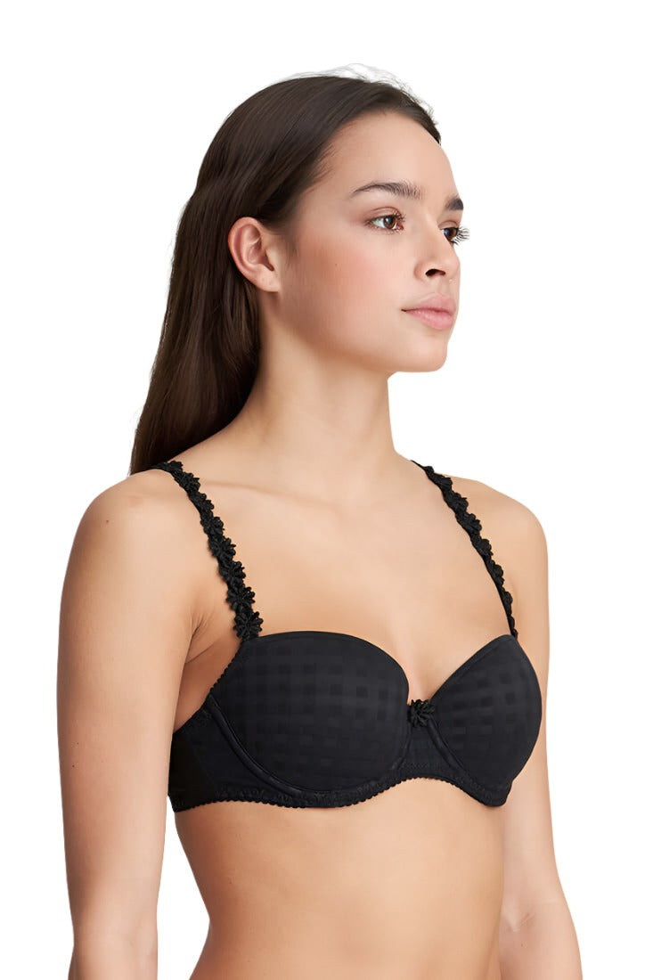 Marie Jo Avero Balcony Bra Color: Black Size: 30E at Petticoat Lane  Greenwich, CT