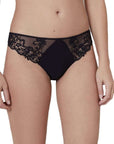 Simone Perele Saga Thong Color: Black Size: XS at Petticoat Lane Greenwich, CT