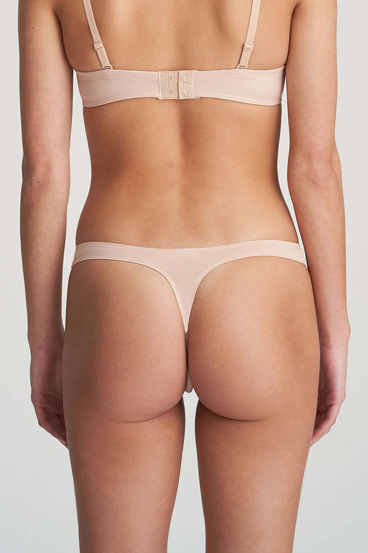 Marie Jo Tom Thong Color: Caffe Latte, Black, White, Scarlet Size: S, M, L, XS at Petticoat Lane Greenwich, CT