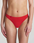 Marie Jo Tom Thong Color: Scarlet Size: XS at Petticoat Lane Greenwich, CT