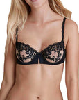 Simone Perele Saga Demi Cup Color: Black Size: 32B at Petticoat Lane Greenwich, CT