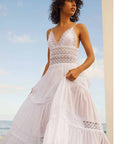 Charo Ruiz Cindy Long Dress Color: White Size: S, M, L at Petticoat Lane Greenwich, CT