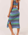 Solid & Striped Bailey Dress in Ombre Zig Zag Color: Blue Ombre Zig Zag Size: XS, S, M at Petticoat Lane Greenwich, CT