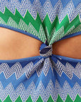 Solid & Striped Bailey Dress in Ombre Zig Zag Color: Blue Ombre Zig Zag Size: XS, S, M at Petticoat Lane Greenwich, CT