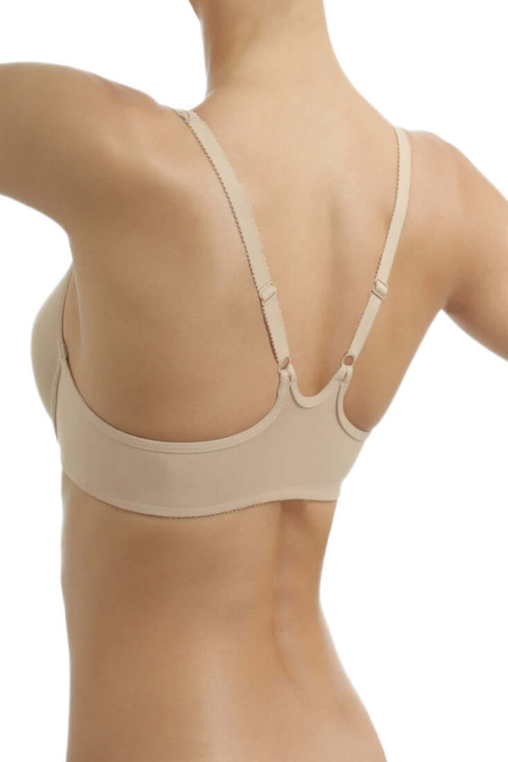 Wacoal Racerback Front Closure Bra Color: Nude, Black Size: 32C, 32D, 32DD/E, 34B, 34C, 34D, 34DD/E, 36B, 36C, 36D, 36DD/E, 38B, 38C, 38D, 38DD/E at Petticoat Lane Greenwich, CT