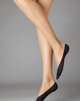 Wolford Cotton Footsies Socks Color: Black Size: S at Petticoat Lane Greenwich, CT