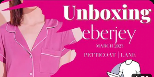 Unboxing Eberjey March 2023 Pajamas. See the amazing new Italian Rose color!