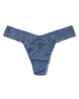 Washed Indigo Supima Cotton Low Rise Thong