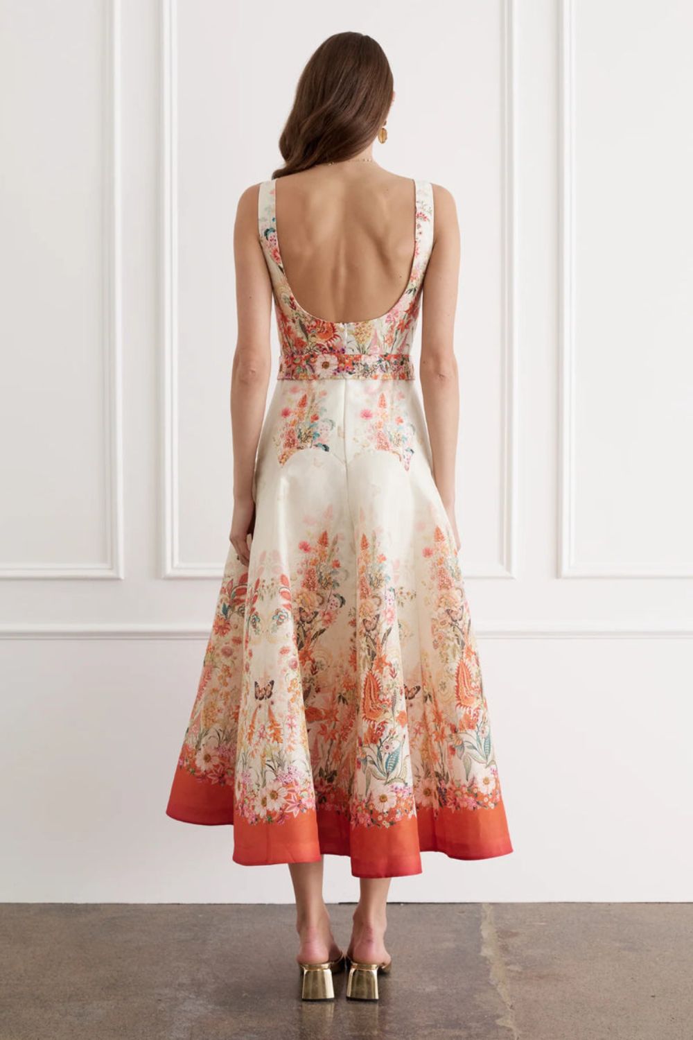 Phoebe Midi Dress in Bouquet