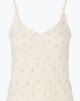 Vintage Flower Olivia Tank and Short Set in Cream