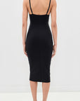 Le Stretch U-Plunge Midi Dress