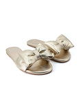 Rafie Gold Bow Sandal