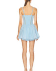 Short Gardenia Dress in Blue Arctic