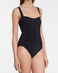 Basics Square Neck One-Piece in Black