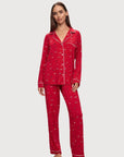 Gisele Printed Long PJ Set in Winter Wonderland