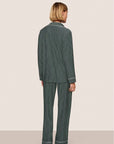 Gisele Long PJ Set in Duo Stripe Pine/Ivory