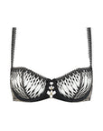 Voodoo Kiss Half Cup Bra in Millenium Black