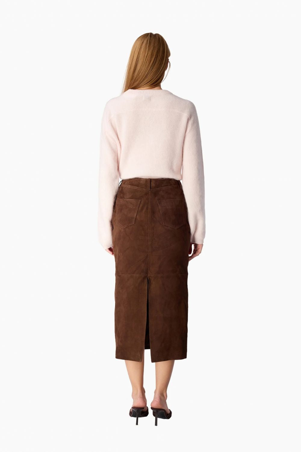 Niall Cashmere Sweater in Light Pink