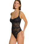 Never Say Never Balconette Bodysuit in Black