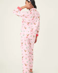 Holiday Cocktails Flannel Long PJ Set