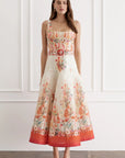 Phoebe Midi Dress in Bouquet