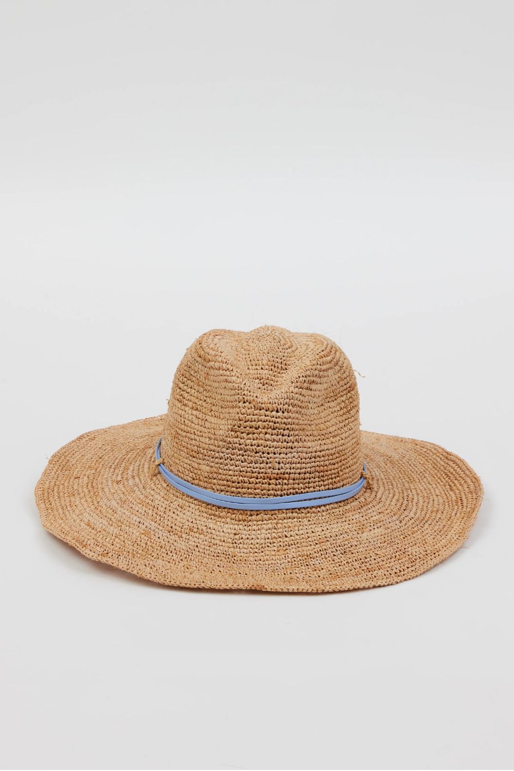 Raffia Crochet Continental Hat