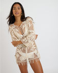 Galia Long Sleeve Cover Up