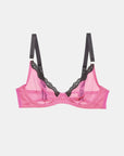 Sheer Tulle Demi Bra in Pretty Pink