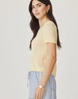 Emerson Short Sleeve Sweater in Honeysuckle