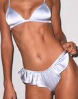 Luxe Triangle Bra in Ice Queen