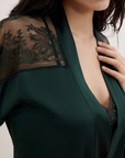 Midnight Whisper Kimono in Whisper Green