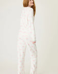 Peachy Heart Long Pajama Set