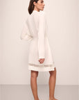 Mia Long Sleeve Robe in Ivory