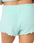 Pointelle Tank Top and Shorts in Light Mint