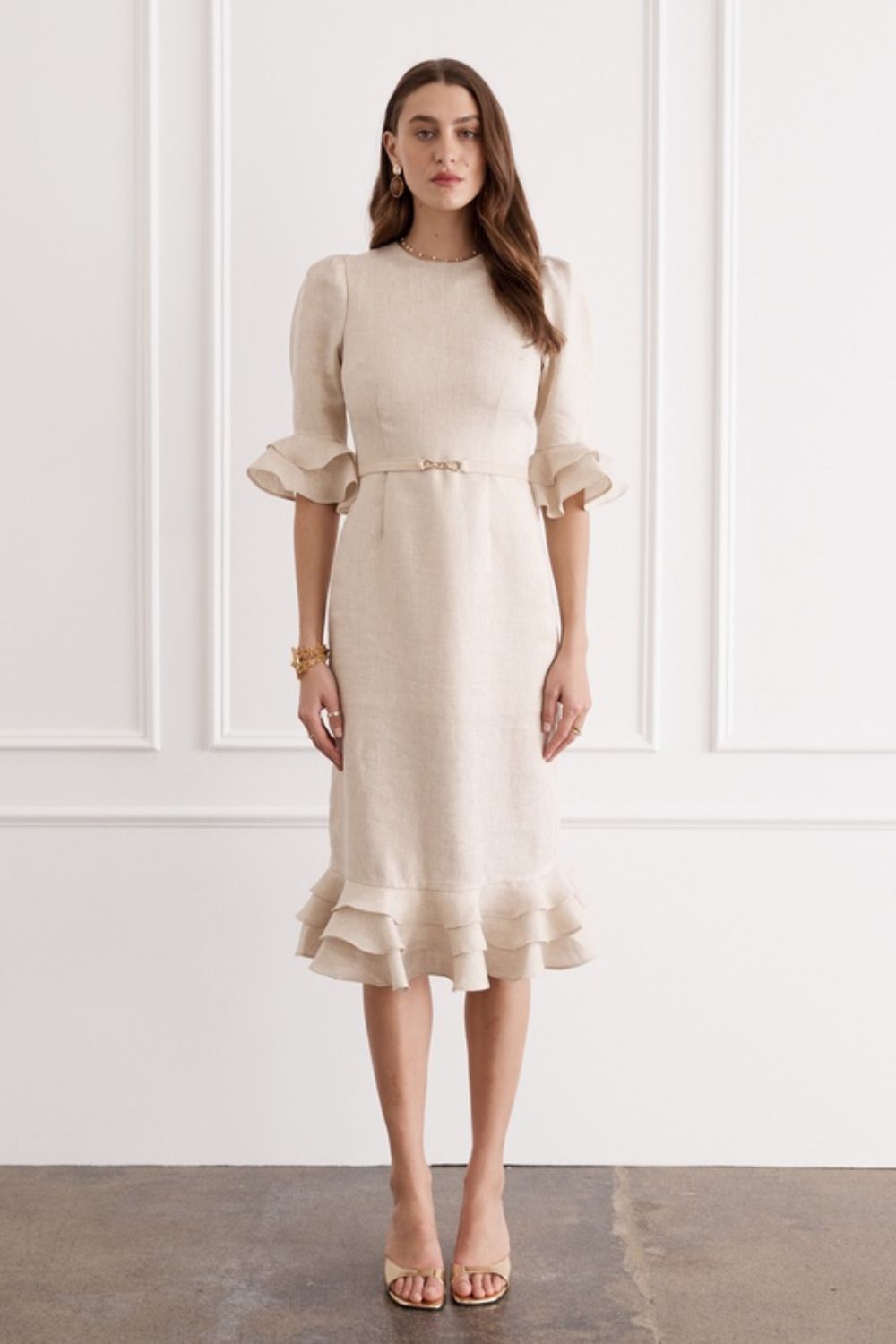 Bec Midi Dress in Illuminee