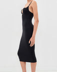 Le Stretch U-Plunge Midi Dress